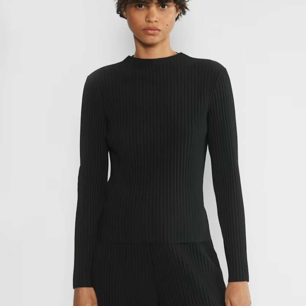 NWT Aritzia BABATON Advocate Blouse Black XS